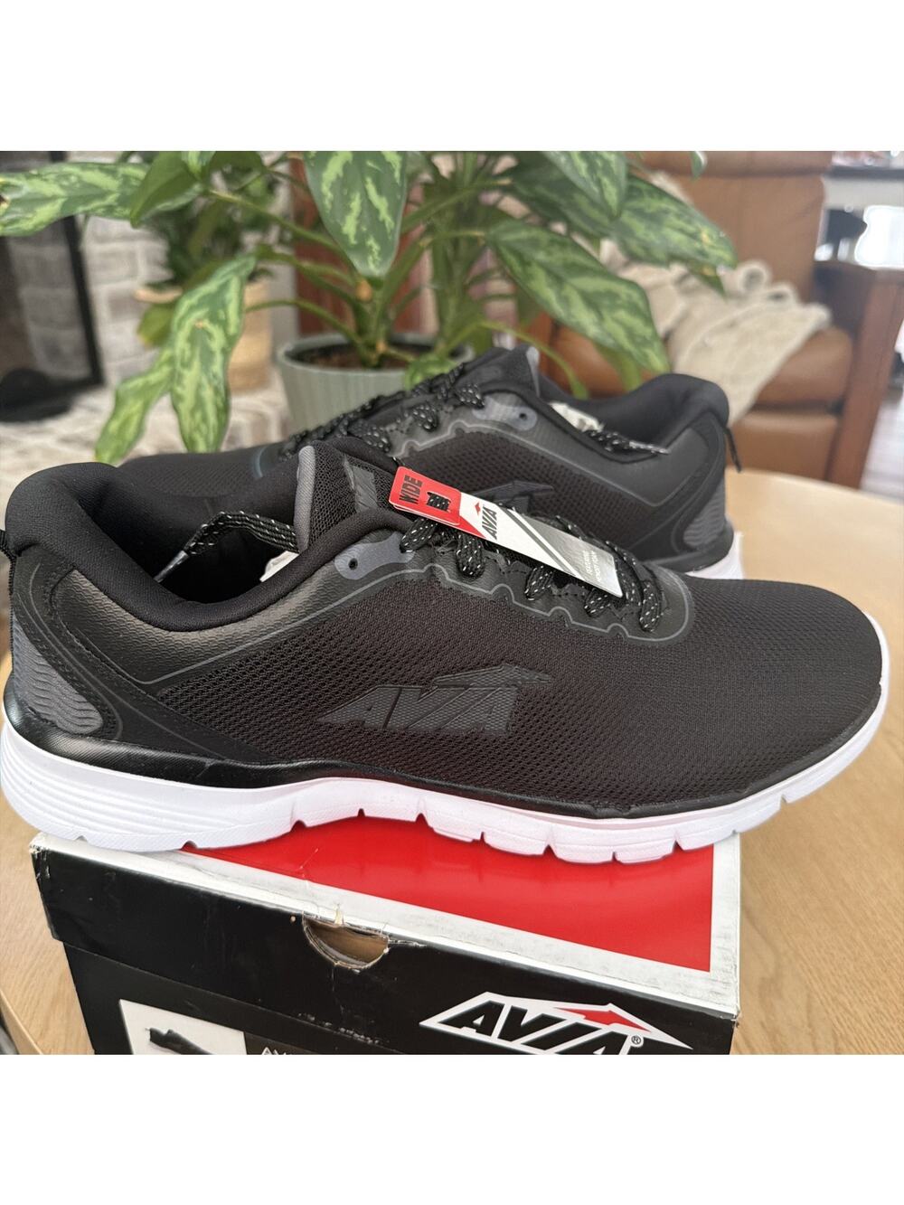 Avia Avi-Factor 2.0 Mens 12 Wide Black Asphalt Running Shoe AA50062MBV.W NWT